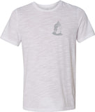 Buddha Pocket Print Burnout Yoga Tee Shirt - Yoga Clothing for You