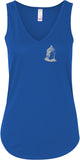 Buddha Pocket Print Flowy V-Neck Yoga Tank Top - Yoga Clothing for You