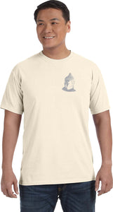 Buddha Pocket Print Pigment Dye Yoga Tee Shirt - Yoga Clothing for You