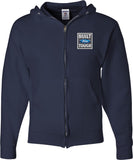 Built Ford Tough Full Zip Hoodie Pocket Print - Yoga Clothing for You
