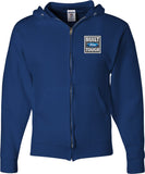 Built Ford Tough Full Zip Hoodie Pocket Print - Yoga Clothing for You