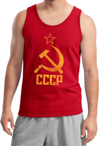 Soviet Union Tank Top Distressed CCCP Tanktop - Yoga Clothing for You