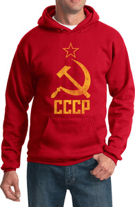 Soviet Union Hoodie Distressed CCCP - Yoga Clothing for You