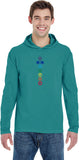 Colored Chakras Heavyweight Pigment Hoodie Yoga Tee Shirt - Yoga Clothing for You