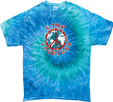 Peace T-shirt Come Together Tie Dye Tee - Yoga Clothing for You