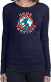 Ladies Peace T-shirt Come Together Long Sleeve - Yoga Clothing for You