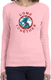 Ladies Peace T-shirt Come Together Long Sleeve - Yoga Clothing for You