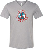 Peace T-shirt Come Together Tri Blend V-Neck - Yoga Clothing for You