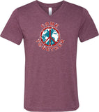 Peace T-shirt Come Together Tri Blend V-Neck - Yoga Clothing for You
