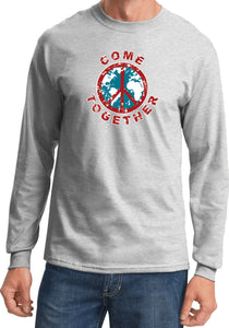 Peace T-shirt Come Together Long Sleeve - Yoga Clothing for You