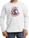Kids Peace T-shirt Come Together Youth Long Sleeve - Yoga Clothing for You