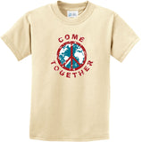 Kids Peace T-shirt Come Together Youth Tee - Yoga Clothing for You