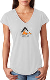 Copy Cat Triblend V-neck Yoga Tee Shirt - Yoga Clothing for You