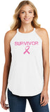 Ladies Breast Cancer Tank Top Survivor Tri Rocker Tanktop - Yoga Clothing for You