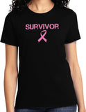 Ladies Breast Cancer T-shirt Survivor Tee - Yoga Clothing for You