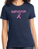 Ladies Breast Cancer T-shirt Survivor Tee - Yoga Clothing for You