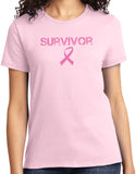 Ladies Breast Cancer T-shirt Survivor Tee - Yoga Clothing for You