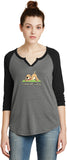 Downward Human 3/4 Sleeve Vintage Yoga Tee Shirt - Yoga Clothing for You