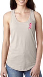 Ladies Breast Cancer Tank Top Embroidered Pink Ribbon Ideal Tank - Yoga Clothing for You