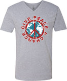 Peace T-shirt Give Peace a Chance V-Neck - Yoga Clothing for You