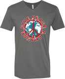 Peace T-shirt Give Peace a Chance V-Neck - Yoga Clothing for You