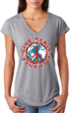 Ladies Peace T-shirt Give Peace a Chance Triblend V-Neck - Yoga Clothing for You