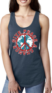 Ladies Peace Tank Top Give Peace a Chance Ideal Tanktop - Yoga Clothing for You