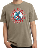 Peace T-shirt Give Peace a Chance Pigment Dyed Tee - Yoga Clothing for You