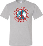 Peace T-shirt Give Peace a Chance Tall Tee - Yoga Clothing for You