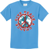 Kids Peace T-shirt Give Peace a Chance Youth Tee - Yoga Clothing for You