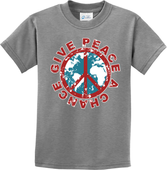 Kids Peace T-shirt Give Peace a Chance Youth Tee - Yoga Clothing for You