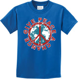 Kids Peace T-shirt Give Peace a Chance Youth Tee - Yoga Clothing for You