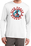 Peace T-shirt Give Peace a Chance Moisture Wicking Long Sleeve - Yoga Clothing for You