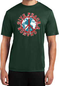 Peace T-shirt Give Peace a Chance Moisture Wicking Tee - Yoga Clothing for You