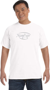 Namaste Big Print Pigment Dye Yoga Tee Shirt - Yoga Clothing for You