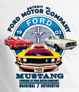 Ford Mustang Vintage Collage Muscle Shirt - Yoga Clothing for You