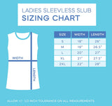 AC/DC Angus Young Horns Lightning Bolt Ladies Sleeveless Crew Neck Slub White Tee Shirt - Yoga Clothing for You