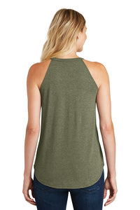 St Patricks Day Hes So Lucky Ladies Tri Rocker Tank Top Shirt - Yoga Clothing for You