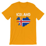 Iceland Flag Short-Sleeve Unisex T-Shirt - Yoga Clothing for You