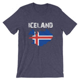 Iceland Flag Short-Sleeve Unisex T-Shirt - Yoga Clothing for You
