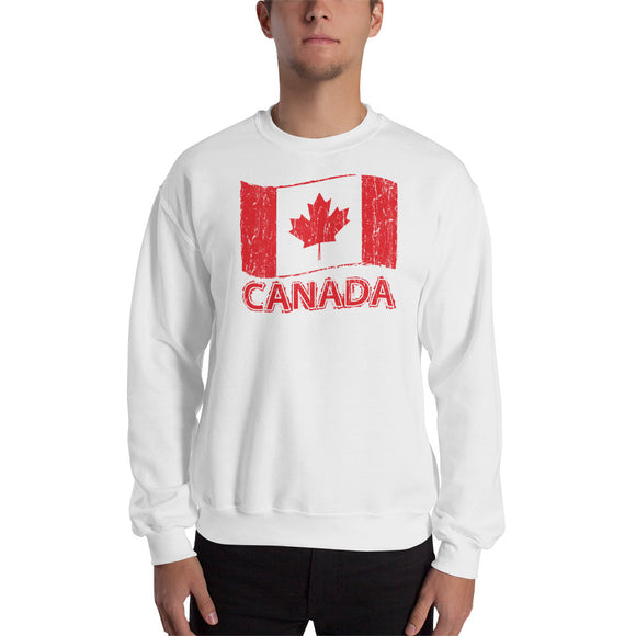 Canada Flag Men's Sweatshirt - Yoga Clothing for You