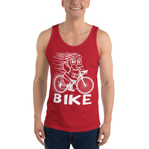 Mens "Penguin Power" Bike Cycling Tank Top Shirt - Yoga Clothing for You