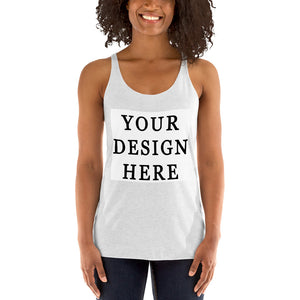 Custom Women's Racerback Tank - Upload Your Design - Yoga Clothing for You