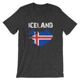 Iceland Flag Short-Sleeve Unisex T-Shirt - Yoga Clothing for You