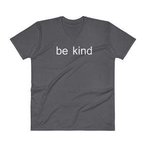 Mens "Be Kind" V-Neck Yoga T-Shirt - Yoga Clothing for You