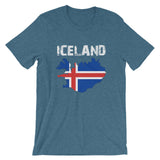 Iceland Flag Short-Sleeve Unisex T-Shirt - Yoga Clothing for You