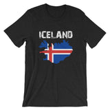Iceland Flag Short-Sleeve Unisex T-Shirt - Yoga Clothing for You
