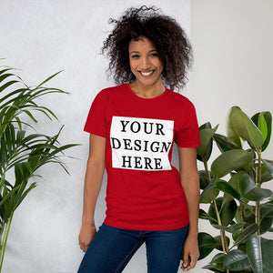 Short-Sleeve Unisex T-Shirt - Upload Your Own Design - Yoga Clothing for You