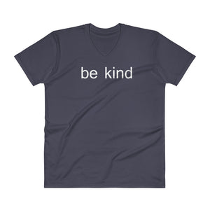 Mens "Be Kind" V-Neck Yoga T-Shirt - Yoga Clothing for You