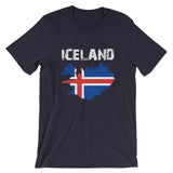 Iceland Flag Short-Sleeve Unisex T-Shirt - Yoga Clothing for You